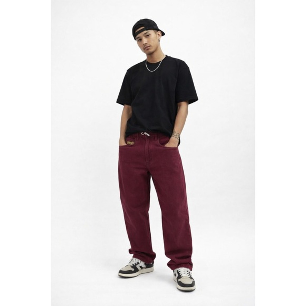 Monet‎ Burgundy Baggy Skate Jeans mens size 32